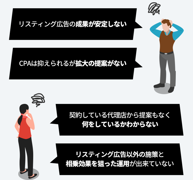 広告運用でこんなお悩み、ありませんか？