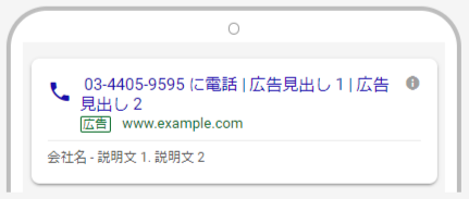 電話専用広告イメージ